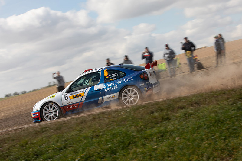 Renault Mégane Maxi-Pilot Carsten Mohe muss ADMV Rallye Erzgebirge vorzeitig aufgeben