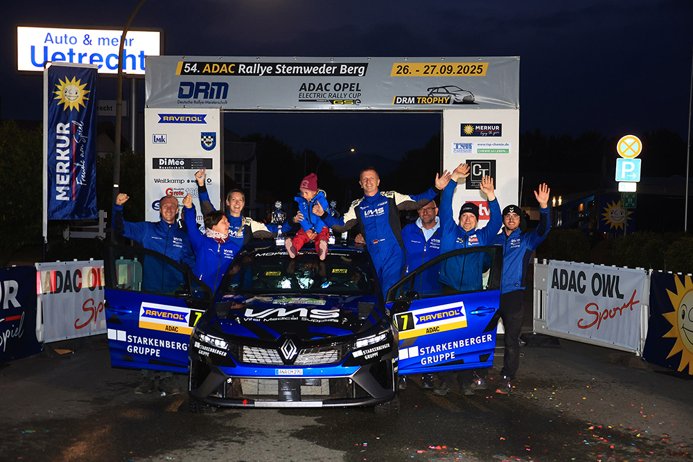 Rallye Stemweder Berg: Carsten Mohe und Andrea Lieber krönen ihre perfekte Saison im Renault Clio Rally3 mit DRM3-Titel