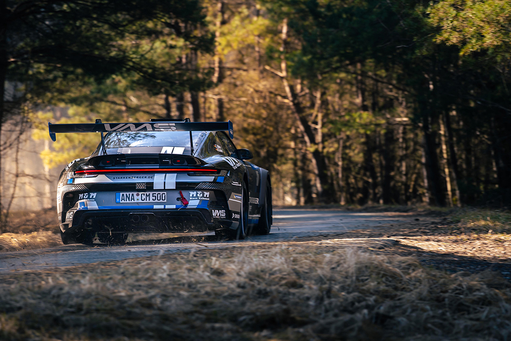 DRM-Saisonvorbereitung läuft auf vollen Touren: Carsten Mohe testet bei österreichischer Rallye Rebenland den neuen Porsche